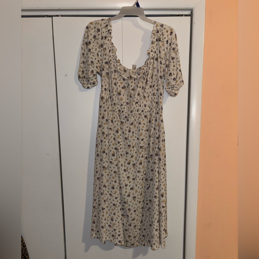 Plus size floral off the shoulder maxi dress